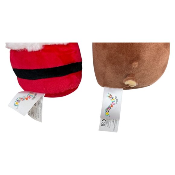 Squishmellows Plush Lot 2 Santa and Reindeer Christmas 4 inch - Picture 5 of 5